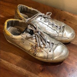 Golden Goose Metallic Sneakers 37
